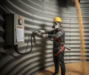 PCE-MWM 240-B, sensor kelembapan absolut inline untuk pengukuran kadar air material curah di proses industri secara real-time