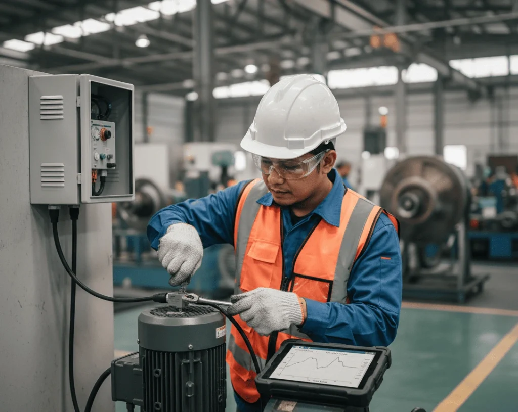 PCE-PVS 30 Acceleration Sensor – sensor percepatan untuk monitoring getaran mesin industri presisi.