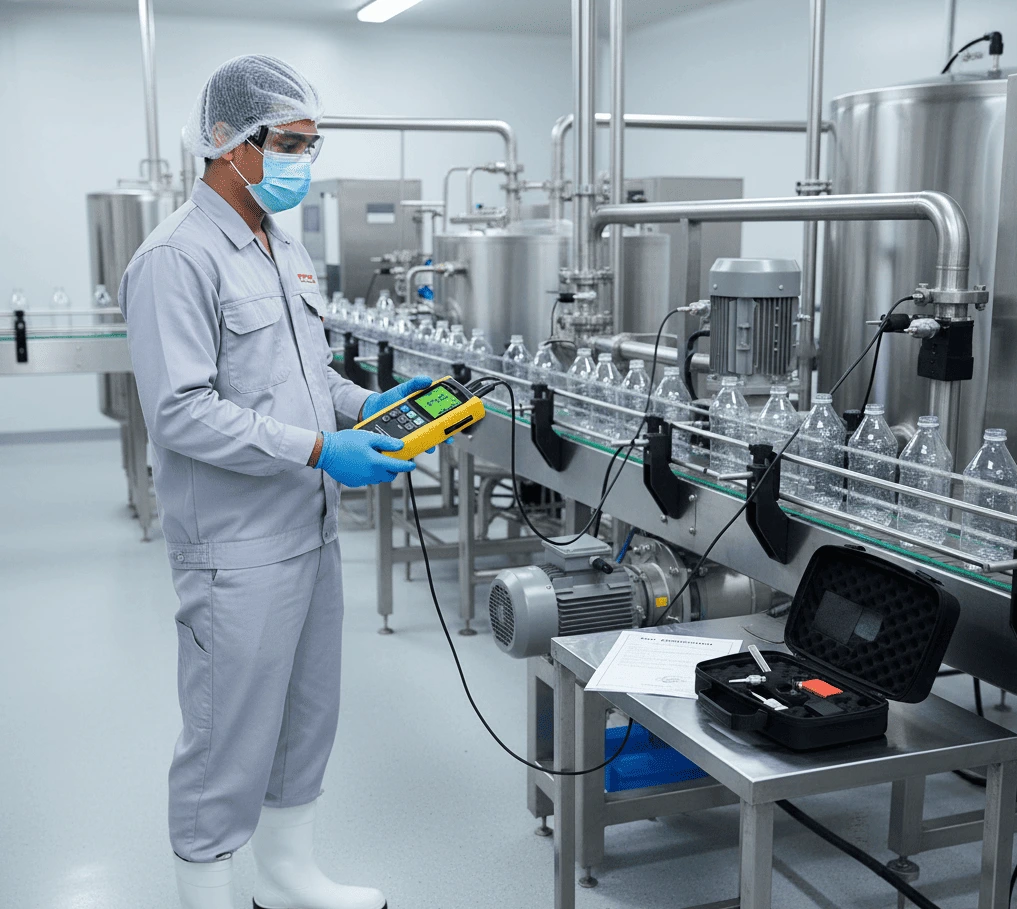 PCE-VM 5000-KIT dengan Sertifikat Kalibrasi ISO untuk inspeksi patuh standar