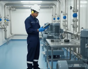 Akselerometer PCE-VT 204—vibrometer portabel untuk monitoring kondisi mesin