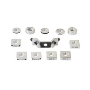 Support Ring Leeb Hardness Tester - Cincin pendukung berwarna silver untuk pengukuran presisi permukaan melengkung