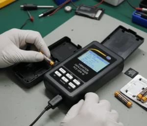 PCE-VDR 10 accelerometer – sensor percepatan/getaran presisi untuk monitoring kondisi mesin industri.