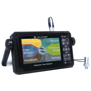 NOVOTEST UD3701 - Detektor cacat ultrasonik touchscreen dengan layar dan fitur DAC/TVG