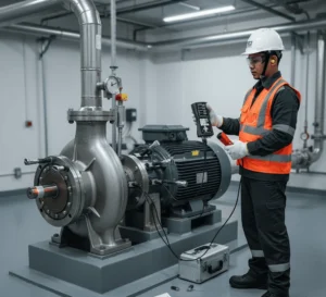 Akselerometer PCE-VM 400B untuk pengukuran getaran mesin industri