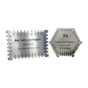 Wet Film Combs NOVOTEST - Alat ukur ketebalan film basah stainless steel dengan skala presisi