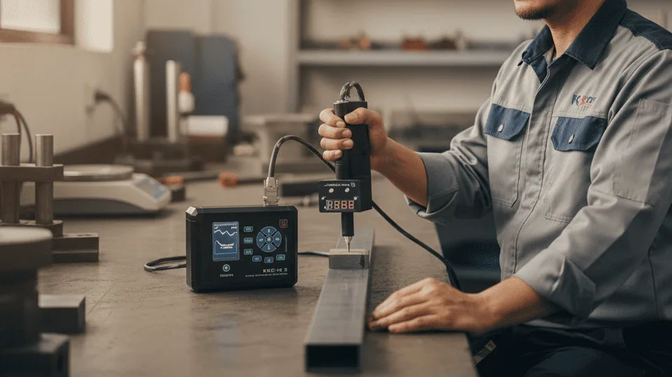 NOVOTEST KRC-M2 Coercive Force Meter - alat ukur gaya koersif untuk deteksi stres pada baja cold-drawn AISI 4140