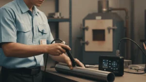 NOVOTEST KRC-M2 Koersivitas Meter - alat ukur gaya baja portabel dengan layar digital.