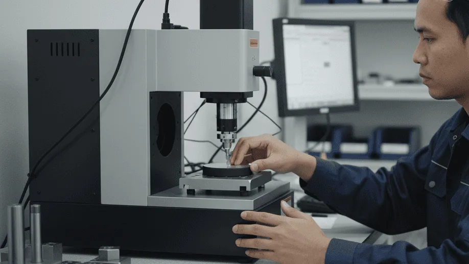 NOVOTEST Vickers Hardness Test Blocks HV 450±75 10kg - Blok kalibrasi logam dengan indentasi uji kekerasan