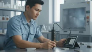 NOVOTEST UT-3K-EMA Alat Pengukur Ketebalan - perangkat non-destruktif untuk deteksi dini penyimpangan lapisan aluminium anodized aerospace.