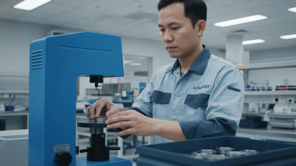 Alat Penguji Kekerasan Rockwell NOVOTEST TS-R-C - perangkat portabel pengukur kekerasan untuk kontrol kualitas nitriding