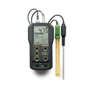 pH meter portable analog Hanna Instruments HI83141-1 dengan elektroda HI1230B dan probe suhu HI7669-1