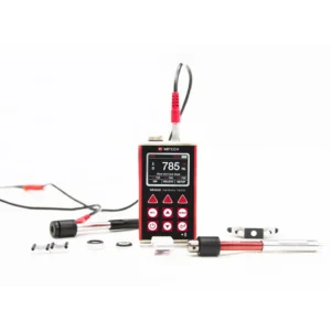 Leeb hardness tester MITECH MH660 portable dengan casing logam hitam