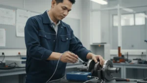 Alat Uji Kekerasan Hardness Tester NOVOTEST TUD2 (LAB) - Perangkat pengukur kekerasan portabel dengan probe untuk pengujian non-destruktif pada crankshaft