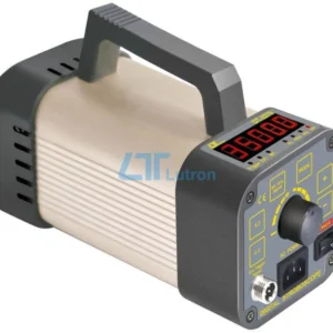 Stroboskop digital Lutron DT-2279 dengan housing logam dan display LED untuk pengukuran RPM non-kontak