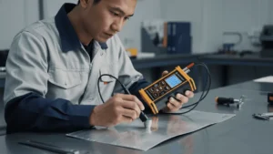 Alat Ukur Ketebalan Ultrasonik NOVOTEST UT-1M-ST - perangkat genggam untuk deteksi distorsi skin panel aluminium
