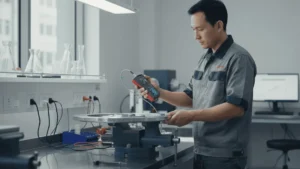 Alat Penguji Kekerasan NOVOTEST TU3 - perangkat portabel dengan probe untuk pengukuran kekerasan non-destruktif pada turbine disc