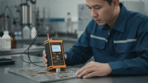 NOVOTEST UT-1M-ST - alat ukur ketebalan ultrasonik dengan dual-element transducer, atasi signal dropout aluminium berkorosi