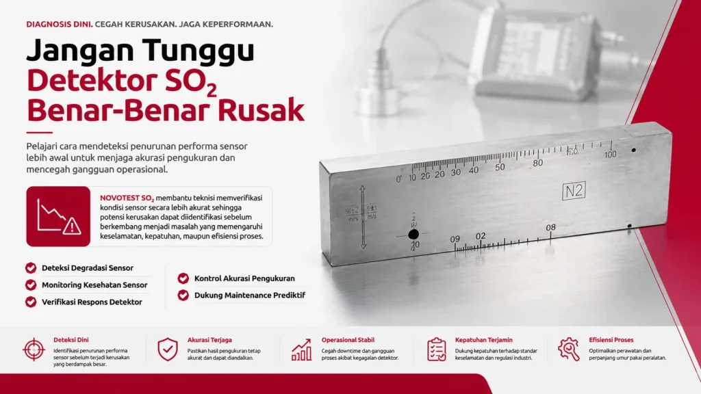 Blok Uji Kalibrasi NOVOTEST SO2 - alat kalibrasi dan deteksi kerusakan over-range detektor SO2
