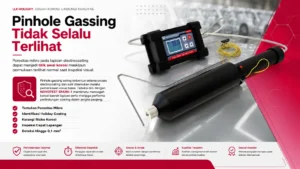 deteksi pinhole gassing pada lapisan cat dengan NOVOTEST SPARK-1