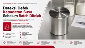 pengukuran kepadatan susu menggunakan NOVOTEST Piknometer P-2811