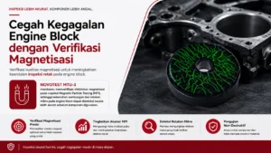 Prosedur Deteksi Kelemahan Sambungan Magnetik Engine Block dengan NOVOTEST MTU‑3