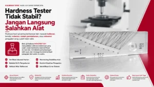 gejala umum yang terjadi saat hardness tester mulai tidak stabil dan cara deteksi dengan Novotest SO1