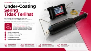cegah terjdinya cat mengelupas dari substrat(under-coating) dengan pulse holiday NOVOTEST SPARK‑1