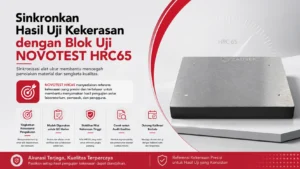 Sinkronkan Hasil Uji Kekerasan dengan Blok Uji NOVOTEST HRC65