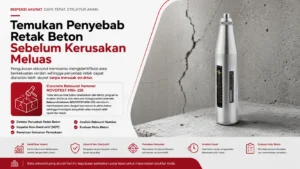 analisis penyebab terjadinya retak beton melalui pengukuran kekuatan beton menggunakan pengukuran nilai rebound