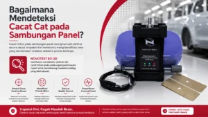 NOVOTEST ED-3D membantu mendeteksi pinhole dan cacat mikro pada sambungan panel secara cepat untuk mendukung inspeksi coating yang lebih akurat.