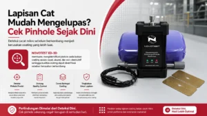 deteksi pinhole akurat dengan NOVOTEST ED-3D untuk mencegah lapisan cat mudah mengelupas serta dukung quality control