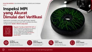 verifikasi inspeksi sambungan magnetik akurat menggunakan Magnetic Test Block NOVOTEST MTU‑3