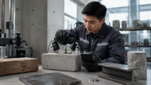 aplikasi alat ukur kekuatan berbagai jenis material seperti beton, kayu dan logam untuk mendukung kualitas konstruksi