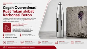 verifikasi hasil rebound untuk mencegah terjadinya overestimasi menggunakan NOVOTEST MSh-20