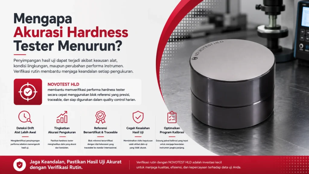 kalibrasi blok novotest hld solusi untuk mengatasi penurunan akurasi hardness tester