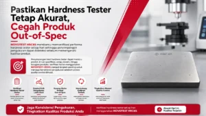 Cegah Produk Out-of-Spec dengan Verifikasi Hardness Tester Harian menggunakan Blok Uji Kekerasan NOVOTEST HRC65