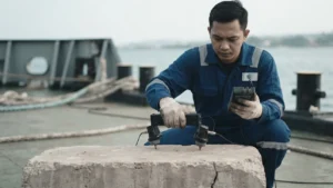 NOVOTEST IPSM-U+T+D membantu mengevaluasi keseragaman dan kualitas beton ballast melalui metode ultrasonik, taktil, dan pendulum tanpa merusak struktur.
