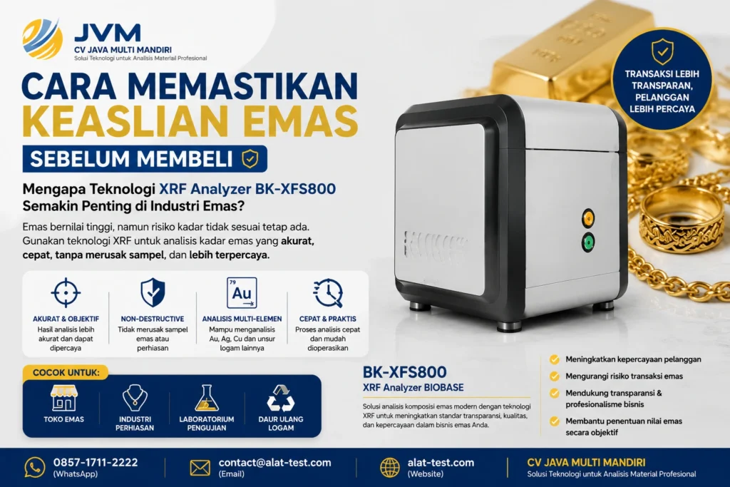 BK-XFS800 XRF Analyzer BIOBASE untuk pengecekan kadar emas dengan teknologi XRF