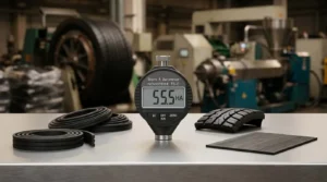 Shore Durometer NOVOTEST TS-C - alat uji kekerasan portabel dengan layar digital dan probe pengukur untuk QC ban