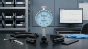 Shore Durometer NOVOTEST TS-A - alat uji kekerasan karet dengan jarum penetrasi dan skala dial