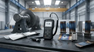 Alat Pengukur Tingkat Kekerasan NOVOTEST TB-BRV - perangkat uji portabel dengan layar digital dan probe untuk menguji kekerasan logam