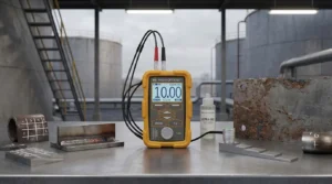 Alat Ukur Ketebalan Ultrasonik NOVOTEST UT-1M - tampilan digital digunakan untuk inspeksi tangki API 650