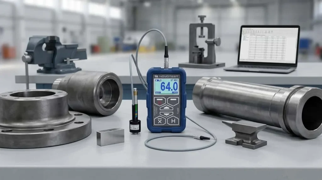 Leeb Hardness Tester NOVOTEST T-D2-R - pengujian kekerasan portabel pada forging landing gear