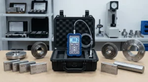 Leeb Hardness Tester NOVOTEST T-D2 - alat uji kekerasan portabel dengan probe dampak dan layar digital