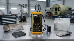Alat Pengukur Ketebalan NOVOTEST UT-3M-EMA - perangkat NDT ultrasonik genggam untuk cek keausan komponen aerospace