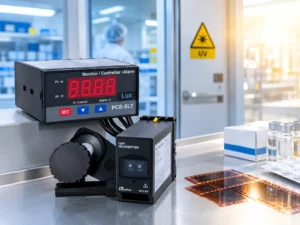 Environmental Meter PCE-LXT-ICA untuk monitoring intensitas cahaya di laboratorium dan produksi farmasi