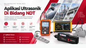 aplikasi ultrasonik NDT non-destructive testing untuk deteksi cacat berbagai material dan mengukur ketebalan produk tertentu penting dalam bidang konstruksi dan bangunan