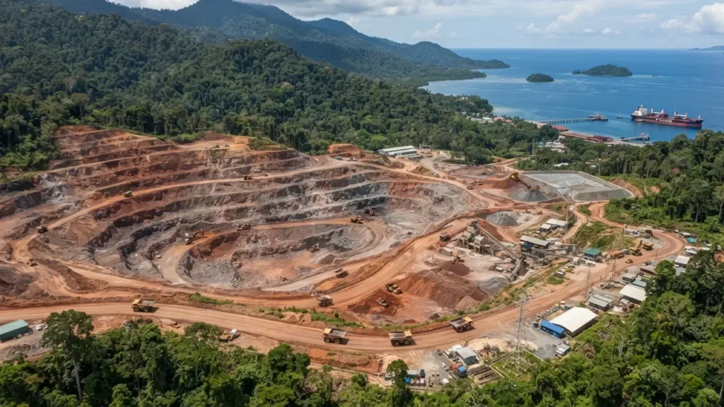 proyek hilirisasi tambang nikel kawasan IWIP di Maluku Utara 2026