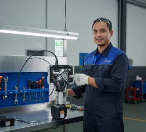 videoscope dual camera PCE-VE 1500-38209 untuk inspeksi otomotif